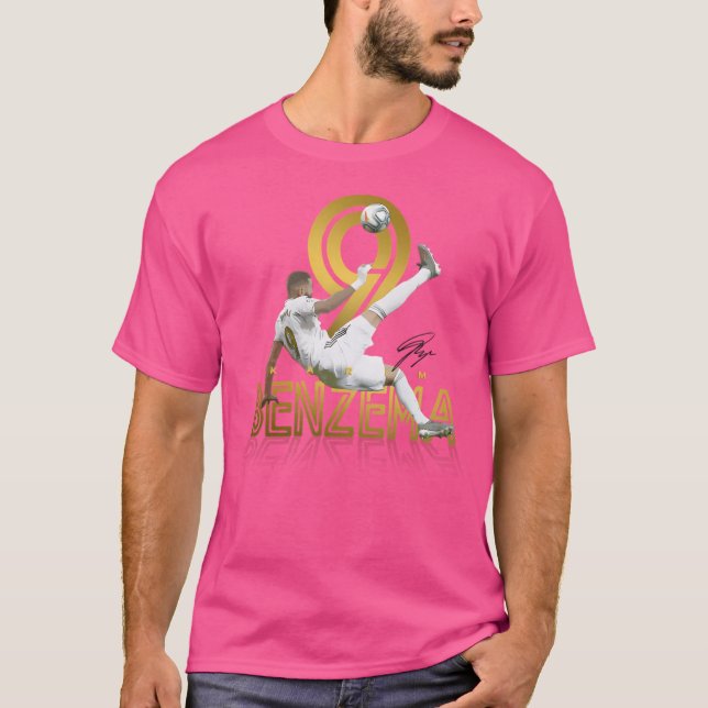 Karim Benzema No.09 Soccer Player T-Shirt (Front)