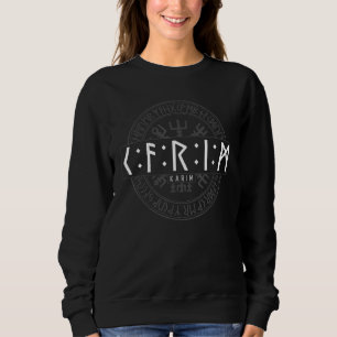 Karim in Futhark Runes Viking Sweatshirt