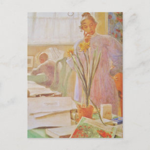 Karin in the Studio Postcard