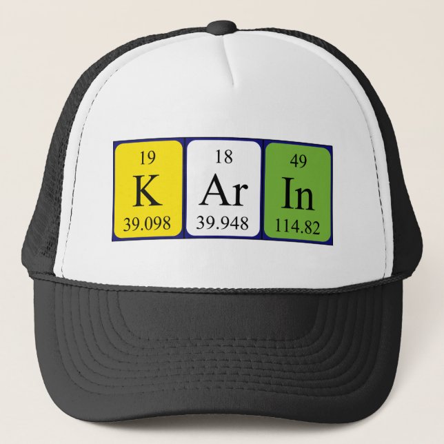 Karin periodic table name hat (Front)