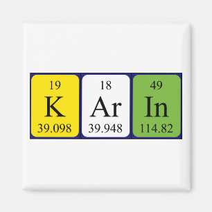 Karin periodic table name name magnet