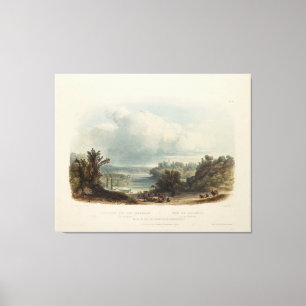 Karl Bodmer: View of the Delaware near Bordentown Canvas Print