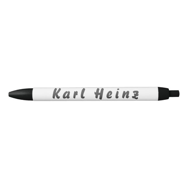 Karl Heinz Kugelschreiber Black Ink Pen (Front)