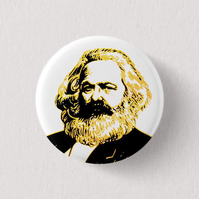 Karl Marx 3 Cm Round Badge (Front)