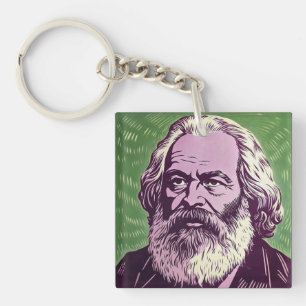 Karl Marx and Fredrich Engels the manifesto Mug Key Ring
