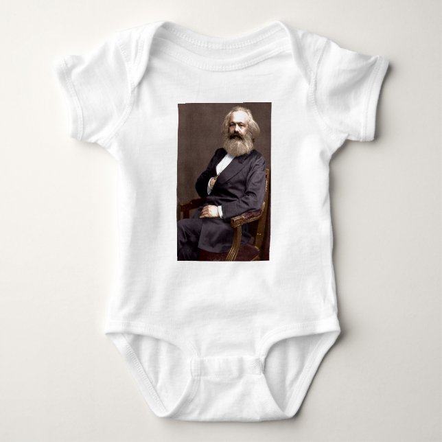 Karl Marx Baby Bodysuit (Front)