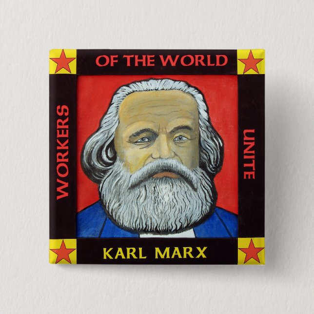 Karl MARX button badge (Front)