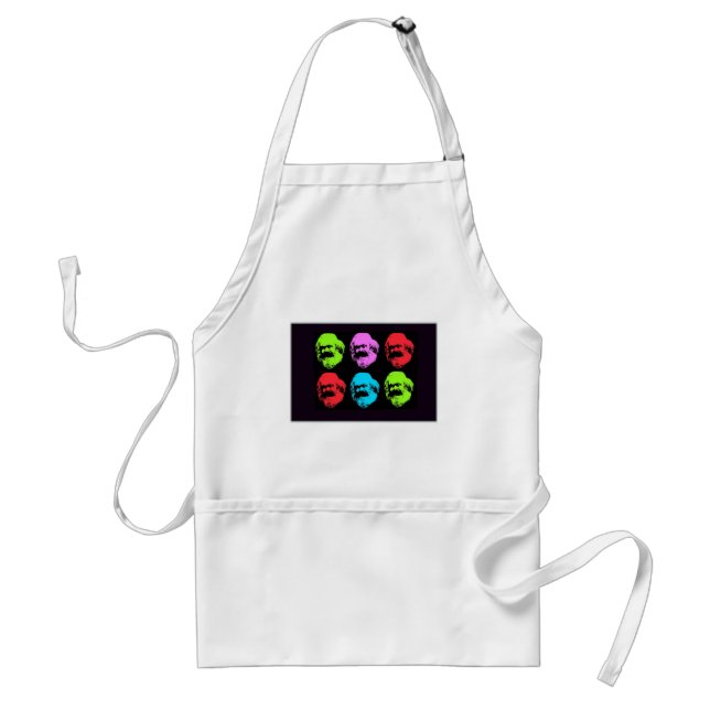 Karl Marx Collage Standard Apron (Front)