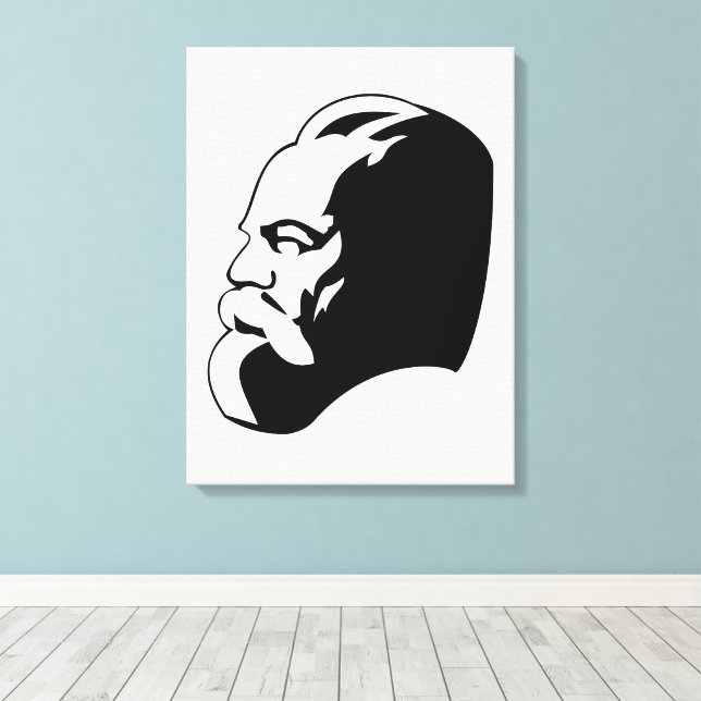 Karl Marx, Communism, Socialism, Soviet Union Canvas Print (Insitu(Wood Floor))