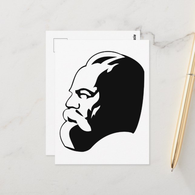 Karl Marx, Communism, Socialism, Soviet Union Postcard (Front/Back In Situ)