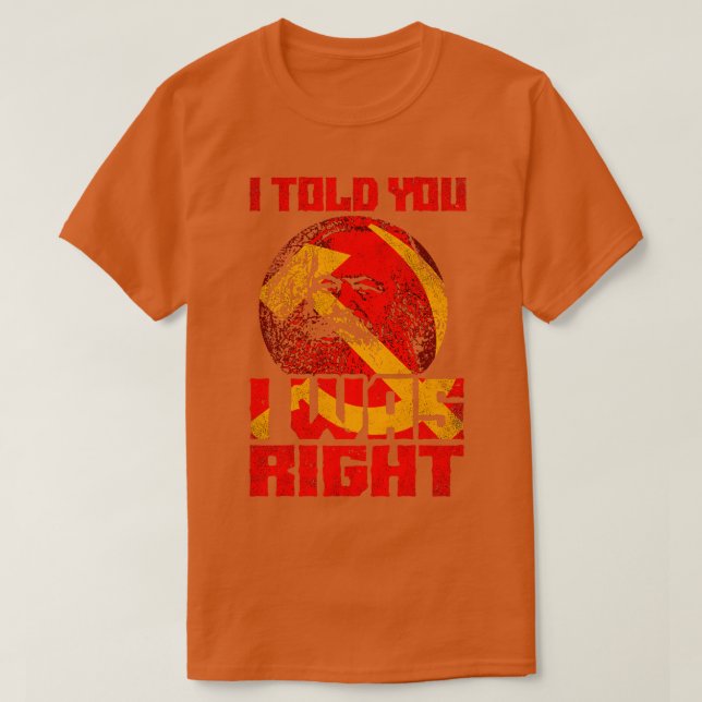Karl Marx Communism T-Shirt (Design Front)