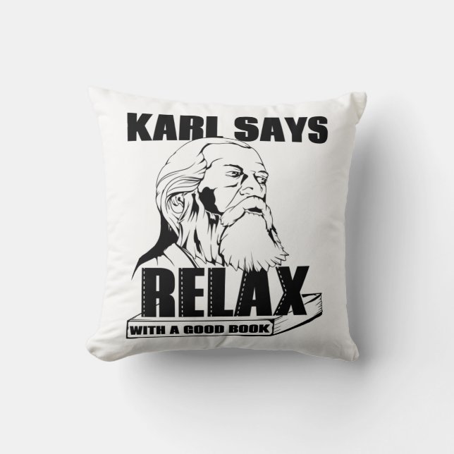 Karl Marx Cushion (Front)