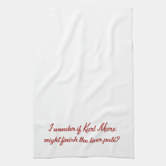 Karl Marx Downton quote tea towel