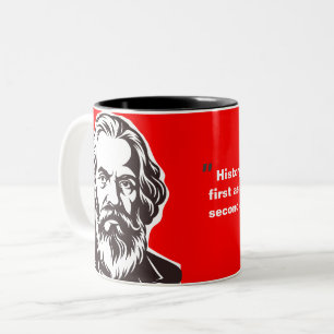 Karl Marx (Founder of Marxism) gift Two-Tone Coffee Mug