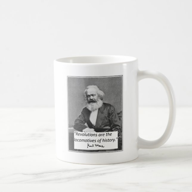 Karl Marx Mug: "Revolutions" Coffee Mug (Right)