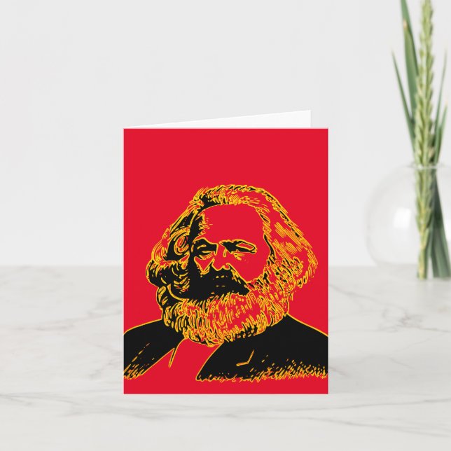 Karl Marx Note Card (Front)