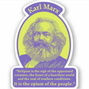 Karl Marx Portrait and Quote