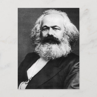 karl marx postcard