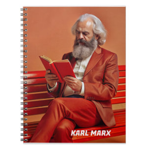 Karl Marx Quote Design - Be the change ! Notebook
