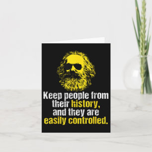 Karl Marx Quote Funny Socialist Party Dsa  Card