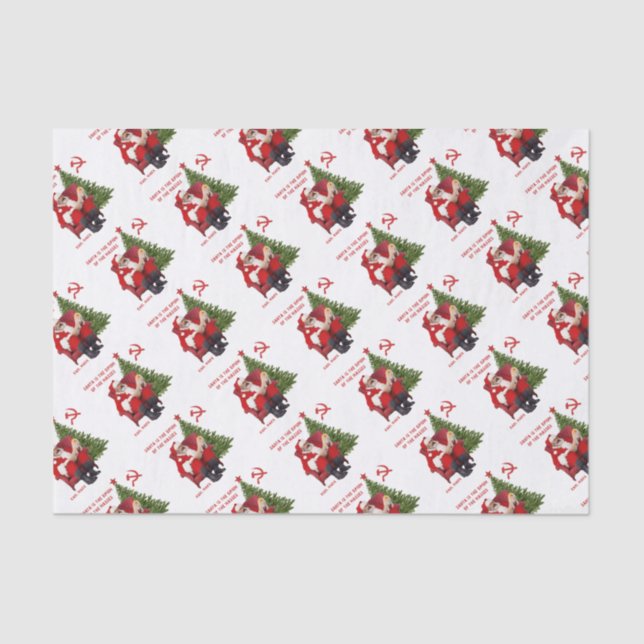 Karl Marx Santa Tissue Paper (Front)