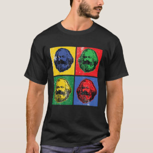Karl Marx Vintage Retro Pop Art For Socialism Poli T-Shirt
