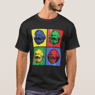 Karl Marx Vintage Retro Pop Art For Socialism Poli T-Shirt