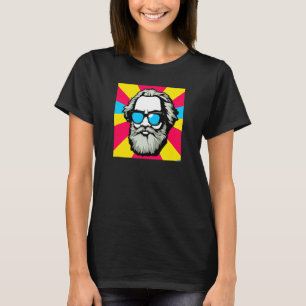 Karl Marx with Sunglasses Pop Art Portrait of Revo T-Shirt