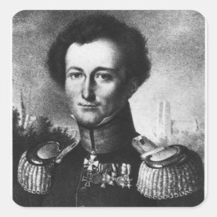 Karl von Clausewitz Square Sticker