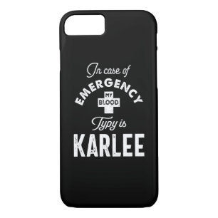 Karlee Personalised Name Birthday Gift iPhone 8/7 Case