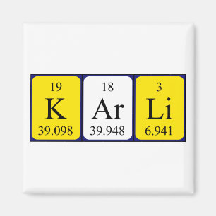Karli periodic table name magnet