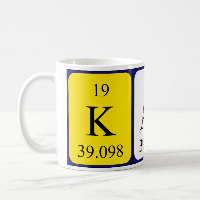Karli periodic table name mug (Left)