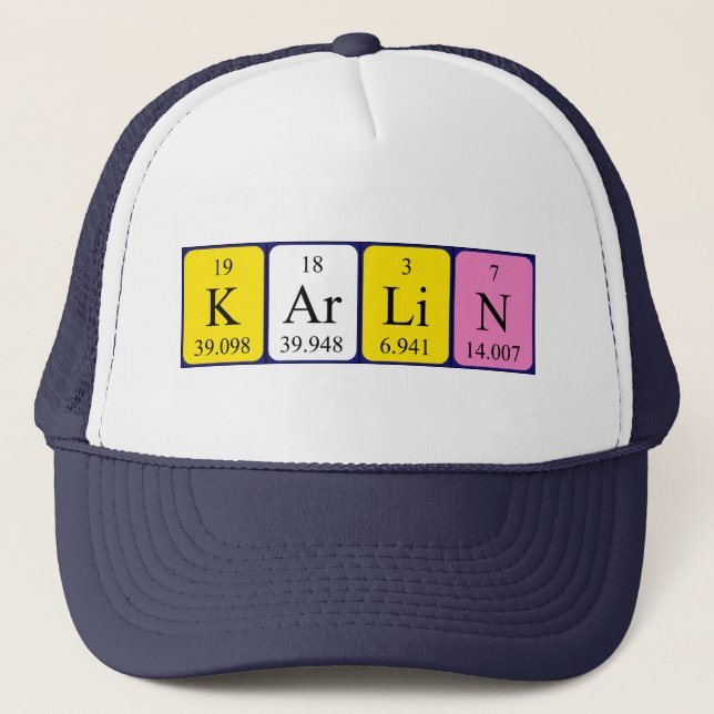Karlin periodic table name hat (Front)