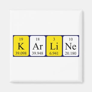 Karline periodic table name magnet
