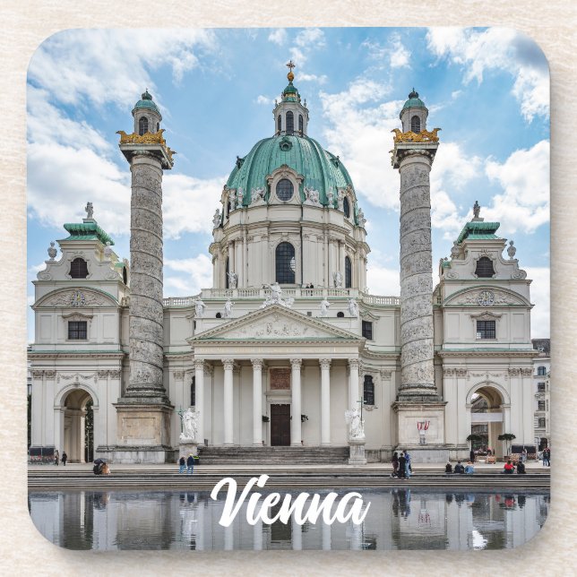 Karlskirche in Vienna, Austria Coaster (Front)