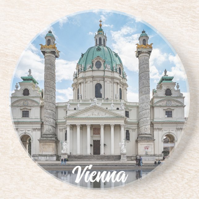 Karlskirche in Vienna, Austria Coaster (Front)