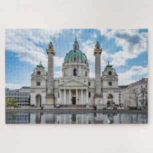 Karlskirche in Vienna, Austria Jigsaw Puzzle