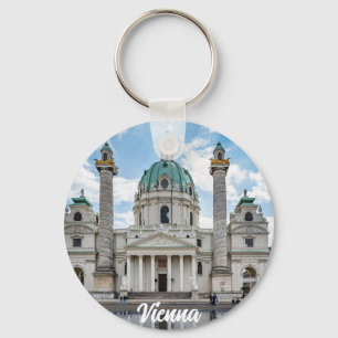 Karlskirche in Vienna, Austria Key Ring