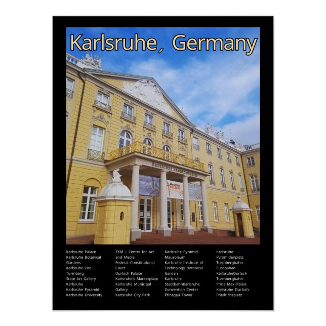 Karlsruhe, Germany Poster (Front)