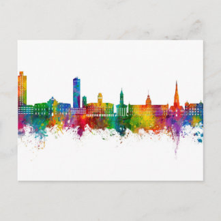 Karlsruhe Germany Skyline Postcard