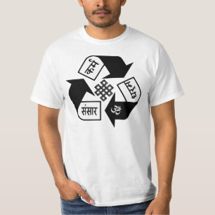 karma, कर्म,dharma, धर्म,Saṃsār T-Shirt