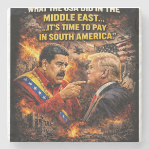 karma back maduro stone coaster