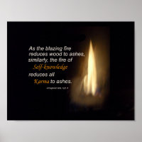 Karma Blazing Fire Self-knowledge Quote