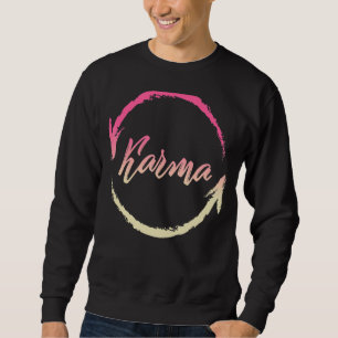 Karma Buddha Yoga Vintage Universal Law Buddhism P Sweatshirt
