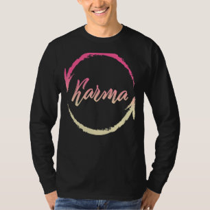 Karma Buddha Yoga Vintage Universal Law Buddhism P T-Shirt