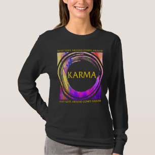 Karma Buddha Yoga Vintage Universal Law Buddhism P T-Shirt