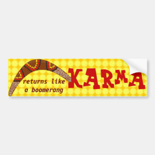 Karma bumper sticker