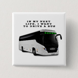 KARMA BUS 15 CM SQUARE BADGE