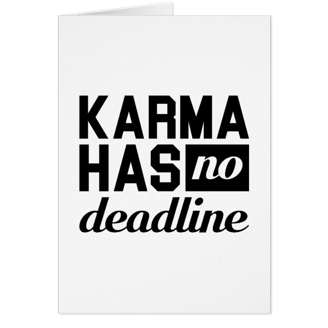 Karma Deadline (Front)
