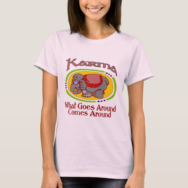 Karma Elephant T-Shirt (Front)